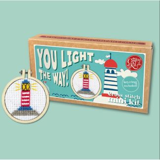 The Crafty Kit - Mini Matchbox Cross Stitch Kit - You Light the Way!