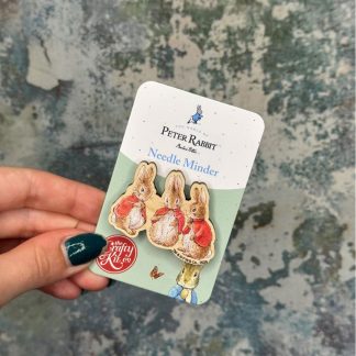 The Crafty Kit - Wooden Needle Minder - Flopsy, Mopsy & Cottontail - Beatrix Potter