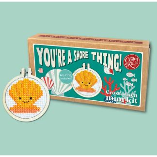 The Crafty Kit - Mini Matchbox Cross Stitch Kit - You're A Shore Thing!