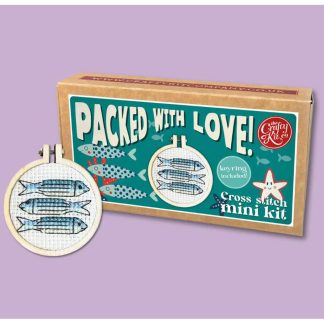 The Crafty Kit - Mini Matchbox Cross Stitch Kit - Packed with Love!