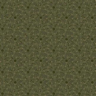100% Cotton - Pineberry Lane (Good Cheer) - R172005D - Green - Pam Buda - 44 in wide