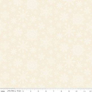 100% Cotton - Poinsettias at Christmas (Snowflakes) - C17635 - White - Jennifer Bosworth - 44 In wide