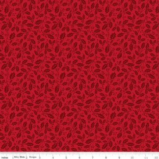 100% Cotton - Poinsettias at Christmas (Holly) - C17636- Red - Jennifer Bosworth - 44 In wide