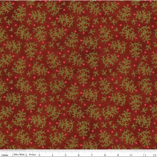 100% Cotton - Northern Christmas (Whimsical Trees) - C17832 - Red - Teresa Kogut - 43 in wide
