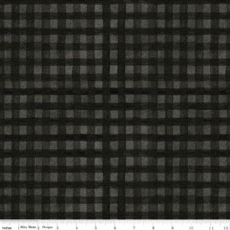 100% Cotton - Northern Christmas (Buffalo Check) - C17835 - Black - Teresa Kogut - 43 in wide