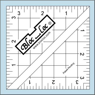 Ruler - Bloc Loc - Half-Square Triangle Ruler Set #3 - 1-1/2", 3-1/2" & 5-1/2"