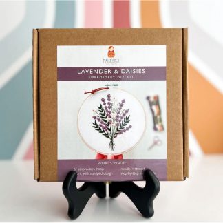Matryoshka Doll Shop - Embroidery Kit - Lavender and Daisies