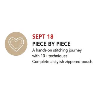 Event - Piece By Piece - Bernina - Sept 18th 2026