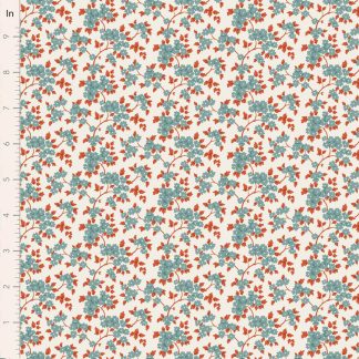 100% Cotton - Village Life - 100686 - Ruth Teal - By Tilda - PRE-ORDER