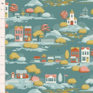 100% Cotton - Village Life (Blenders) - 110180 - Village Teal - By Tilda - PRE-ORDER