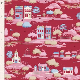 100% Cotton - Village Life (Blenders) - 110186 - Village Burgundy - By Tilda - PRE-ORDER
