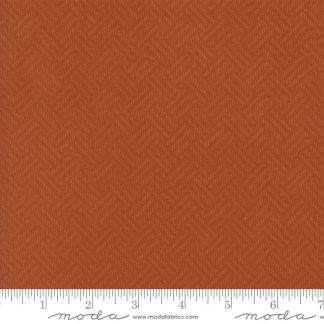 100% Cotton Flannel - Prairie Gatherings - 549312F-21 - Rust - Primitive Gatherings