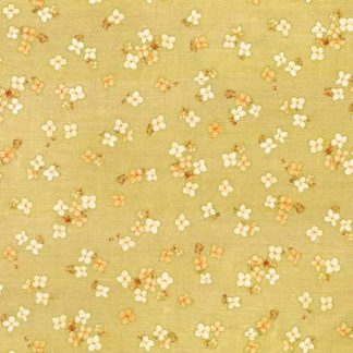 100% Cotton - Hello Fall (Small Flowers) - 23921-161 - Straw - Lynnea Washburn - 44 in wide