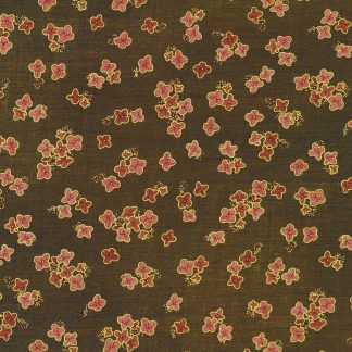 100% Cotton - Hello Fall (Small Flowers) - 23921-342 - Chestnut - Lynnea Washburn - 44 in wide