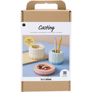 Creativ Co - Craft Kit - Casting - Containers - Blue, Red, Light Yellow