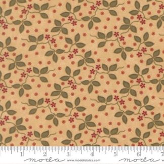 100% Cotton Flannel - Flannel Season (3 Leaves Blenders Leaves) - 59841F-11 - Tan - Kansas Troubles Quilters - 44" wide