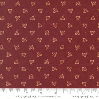 100% Cotton Flannel - Flannel Season (Little Leaves Blenders) - 59846F-13 - Red - Kansas Troubles Quilters - 44" wide
