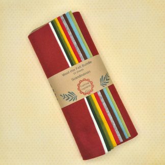 Corinne Lapierre - 45% Wool 55% Viscose - Wool Mix Felt Bundle - Scandinavian - 10 Sheets 9" Squares
