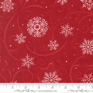 100% Cotton - When Snow Falls - 5108043-14 - Berry Red - Deb Strain - 108 in wide