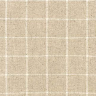 55% Linen 45% Cotton - Essex Classic - 17585-14 - Woven Checks - Natural