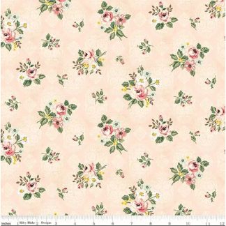 100% Cotton - Rose & Violet's Bouquet des Fleurs (Posy) - C17291 - Blush - Miss Rose Sister Violet - 43 in wide