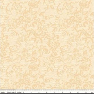 100% Cotton - Rose & Violet's Bouquet des Fleurs (Lace) - C17292 - Cream - Miss Rose Sister Violet - 43 in wide