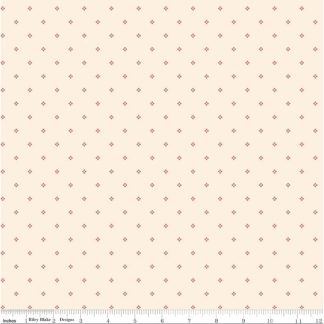 100% Cotton - Rose & Violet's Bouquet des Fleurs (Dots) - C17294 - Cream - Miss Rose Sister Violet - 43 in wide