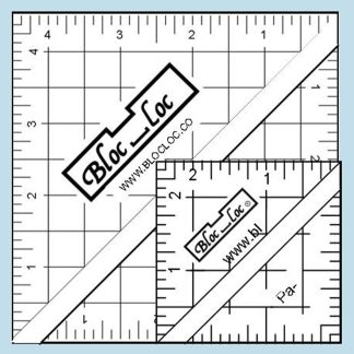 Ruler - Bloc Loc - Half-Square Triangle Ruler Set #6 - 2-1/2" & 4-1/2"