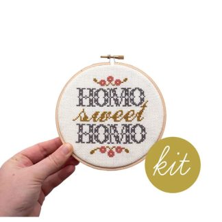 Junebug and Darlin - Embroidery Kit - Homo Sweet Homo