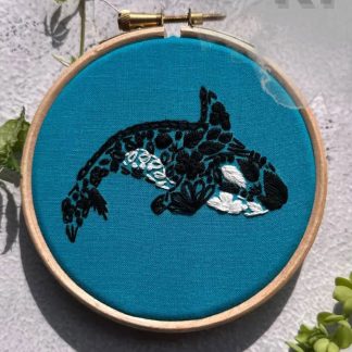 Nest Embirdery - Mini Embroidery Kit - Orca Island