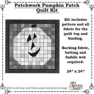 QK - Patchwork Pumpkin Patch - Mini Quilt Wall Hanging Kit - 24inx24in