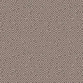 100% Cotton - Shadow & Stone (Maze) - 17336-73 - Mocha - Amanda Murphy - 44 in wide