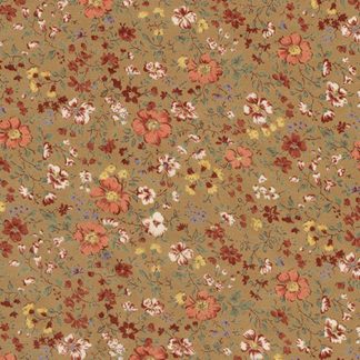 100% Cotton Lawn - Petite Garden Lawn - 6117D3-4 - Tan - Sevenberry - 42 in wide