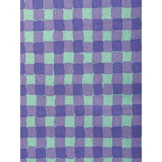 80% Cotton 20% Linen - Linen Dots and Checks - 88160D2-4 - Violet/Green - Sevenberry