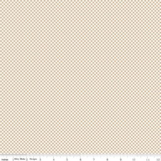 100% Cotton - Bee Ginghams - C12557 - Tea Dye - Lori Holt - 43 in wide