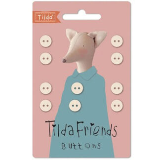 Tilda Friends - Buttons - 400052 - Dove White - Tilda