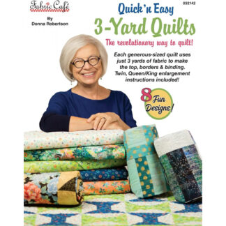 Book - Donna Robertson - Quick and Easy 3yd Quilts - Fabric Cafe