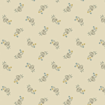 English Garden - Bachelor Button - A0797-L - Biscuits - Edyta Sitar of Laundry Basket