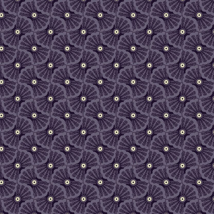 Reminiscence - Coral Wheel - A331-P - Purple - Andover Fabrics