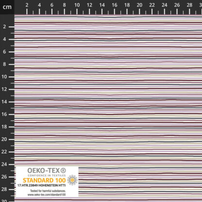 Avalana Jersey - Plum Stripes - 419-1068 - Stof