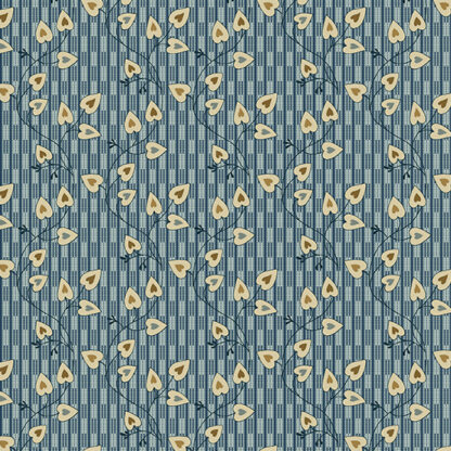 Fabric - Blue Sky - 8507 - B - Blue - Floral - Laundry Baskets Quilts for Andover Fabrics
