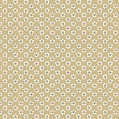 Fabric - Blue Sky - 8510 - N - Natural - Floral - Laundry Baskets Quilts for Andover Fabrics