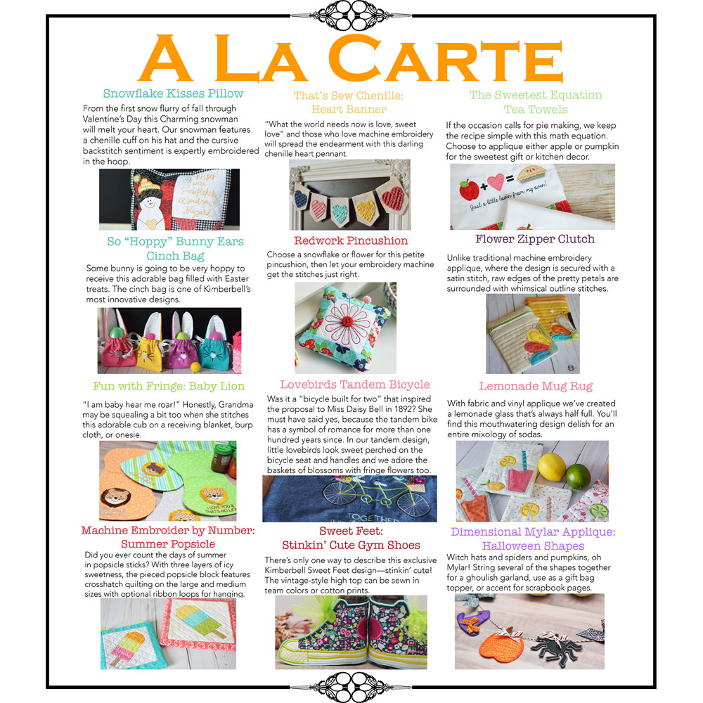 Class - Kimberbell A La Carte - Volume 2