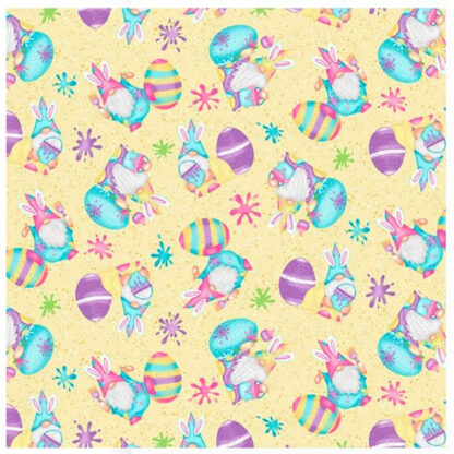 Hoppy Easter Gnomies - Paint Splatter - 560-44 - Yellow - Shelly Cominskey