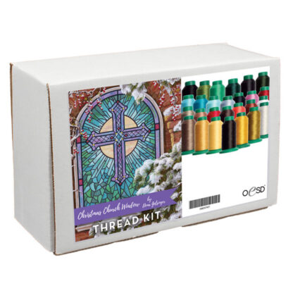 OESD - Thread Kit - Christmas Church Window Tiling Scene - IS80357KIT