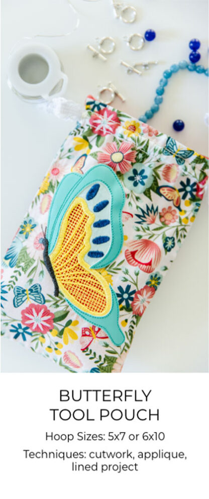 Kimberbell - Digital Dealer Exclusives - 2023 May - Butterfly Tool Pouch