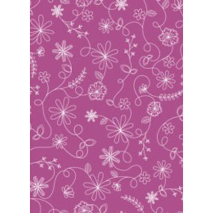 Kimberbell Basics - Swirl Floral - 08261-V - Violet Red - Maywood Studio