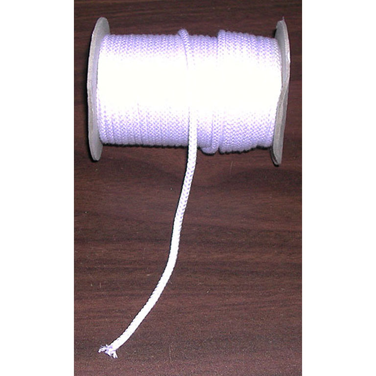 Notions - Polyester Cord - White - 5mm wide - Supreme Laces - Per Metre