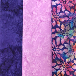 Fabric Bundle - 3yd Quilt - Purple Batiks - Donna Robertson
