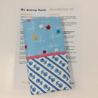 Pillow Case Kit - Mini Flowers on Blue